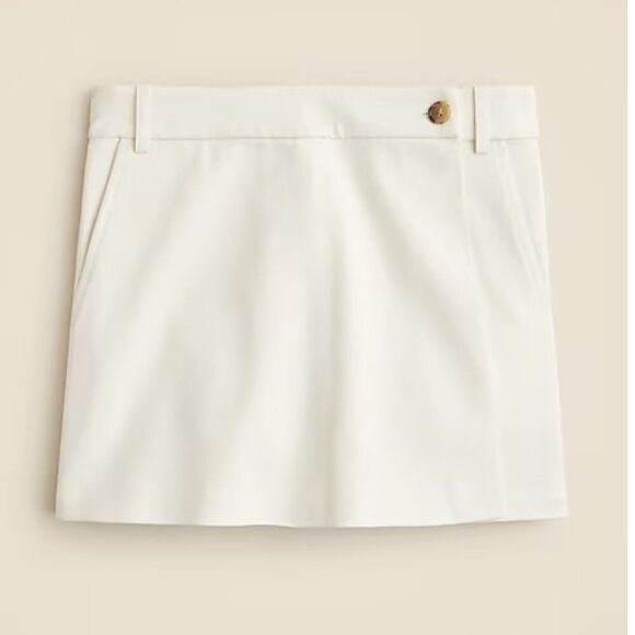 J. Crew Wrap-front skort in bi-stretch cotton blend Size 0 - Picture 3 of 16